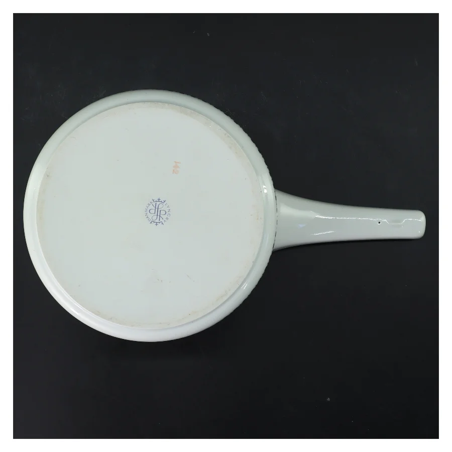 Porcelæn kasserolle med låg fra Royal Copenhagen (str. Ø 15,5 cm)