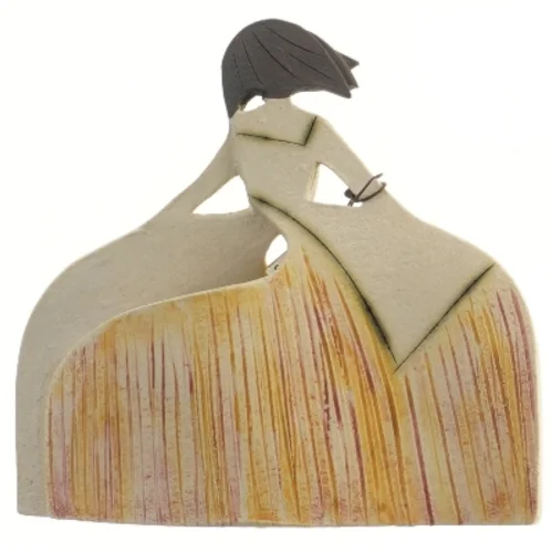 Keramikfigur med abstrakt design (str. 20x18,5 cm)