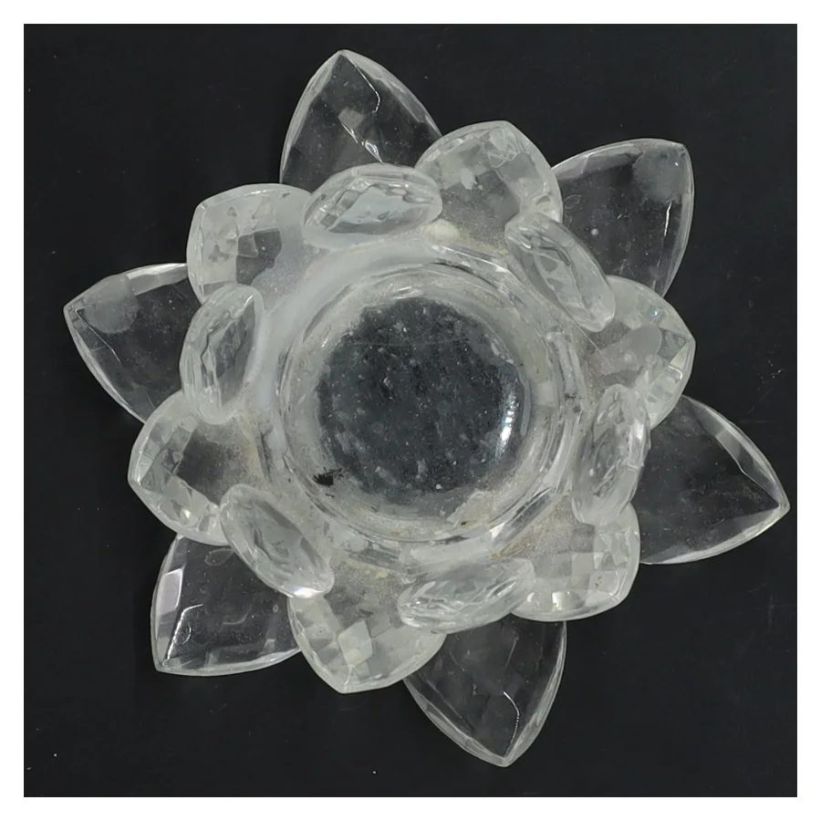 Krystal blomsterlysestage (str. 12 cm)