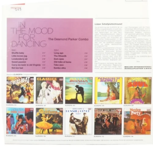 In the mood for dancing fra Europa Stereo (str. 30 cm)