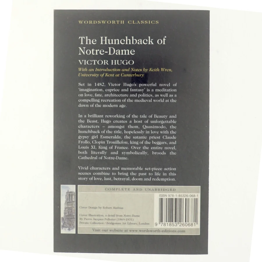 The hunchback of Notre Dame af Victor Hugo (Bog)