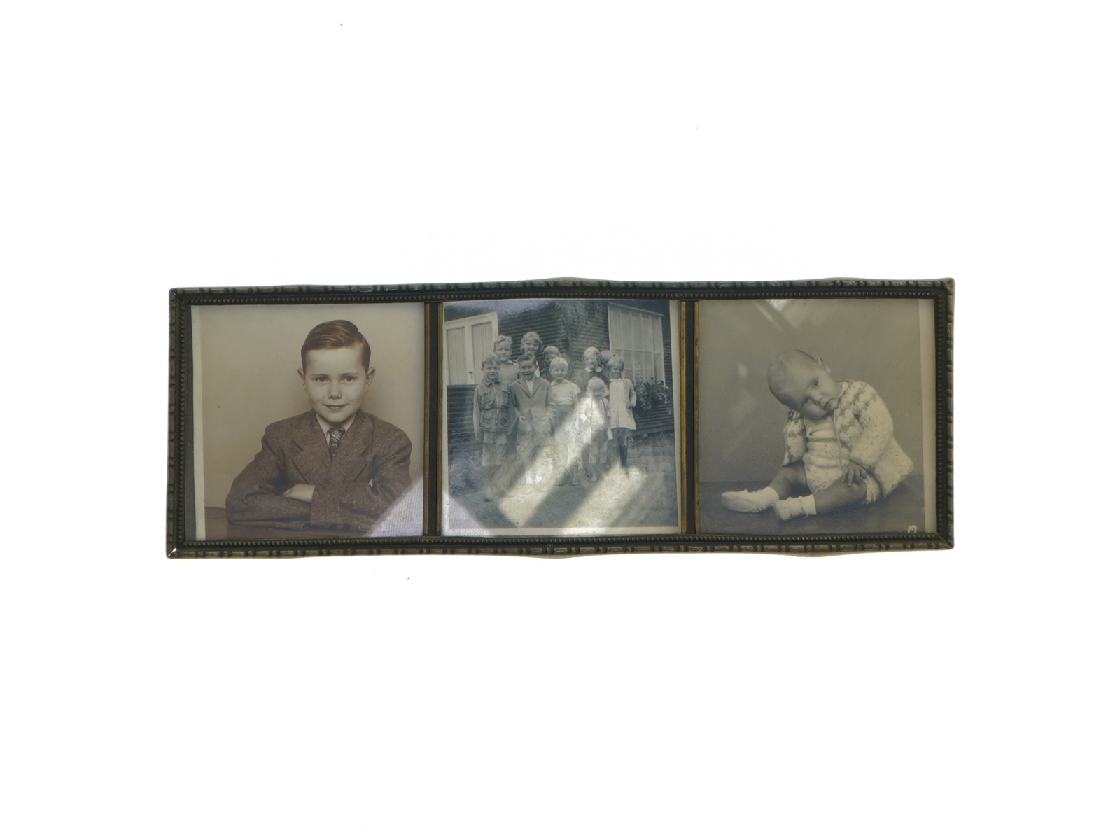 Metalramme til tre billeder (str. 21,5x7,5 cm)