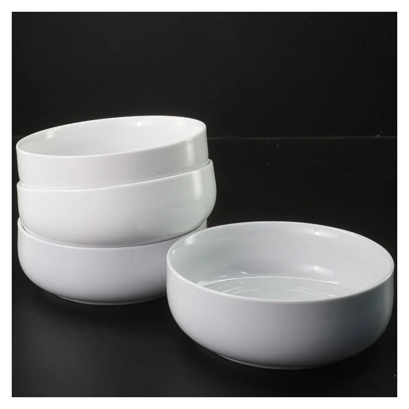 Sæt af 4 hvide skåle (str. 4 stk Ø 13 cm)