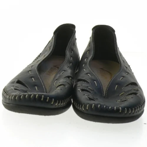 Dame lædersko med stikninger i størrelse 37 fra Vainer (str. 37 )