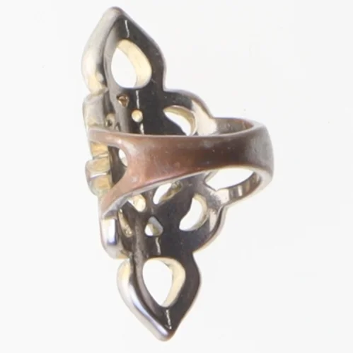 Dekorativ ring med sten (str. Ø 51 mm)