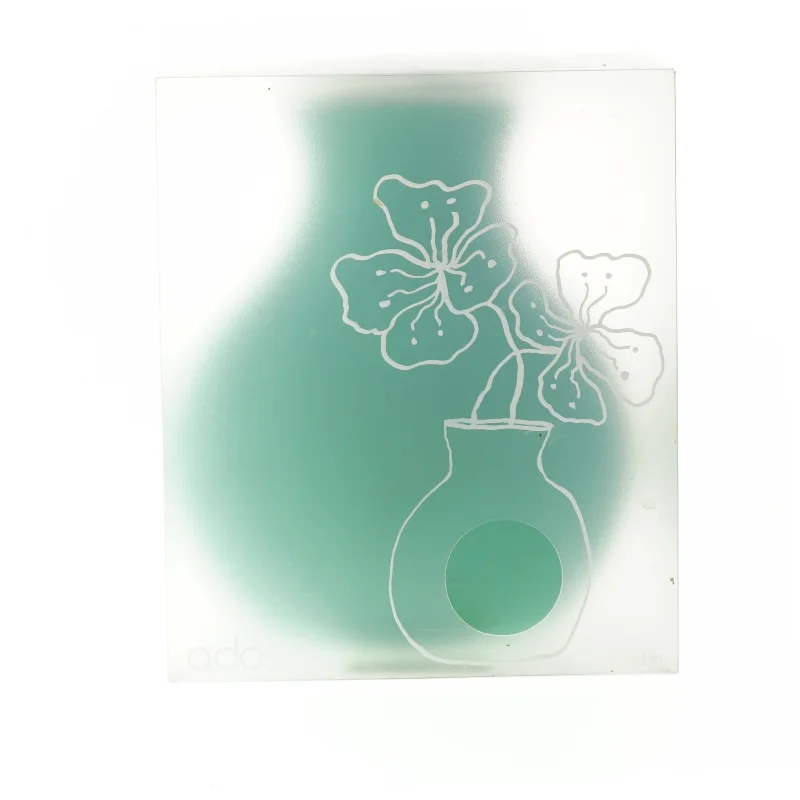 Grøn vase i glas fra QDO (str. 20 cm)