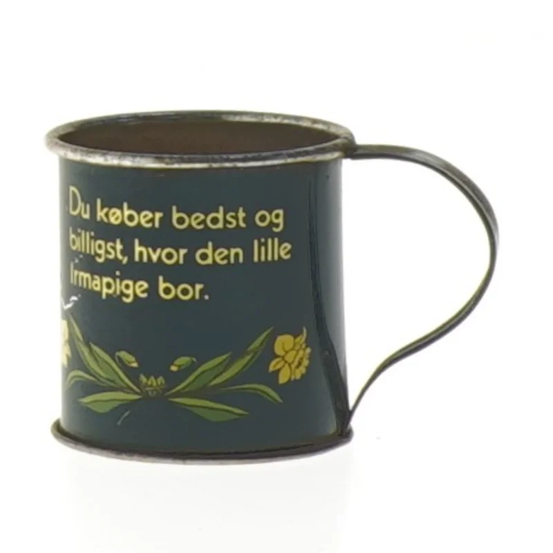 Samlermøntkrus med Irmapige motiv fra Irma (str. Ø. 4 cm. længde. 4 cm)