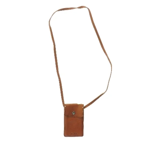 Lille lædertaske med rem (str. 13x8 cm)