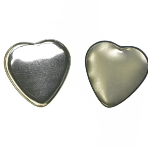 Hjerteformet metalæske fra Irma (str. 9,5 cm)