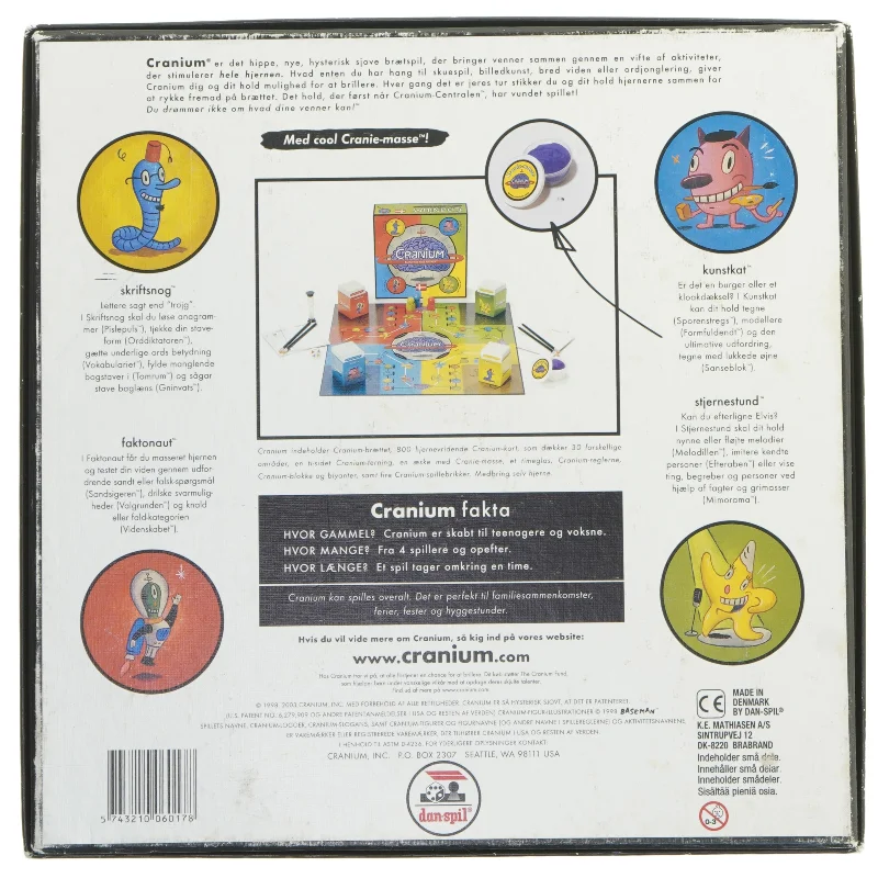Cranium brætspil (str. 30x29,5 cm)