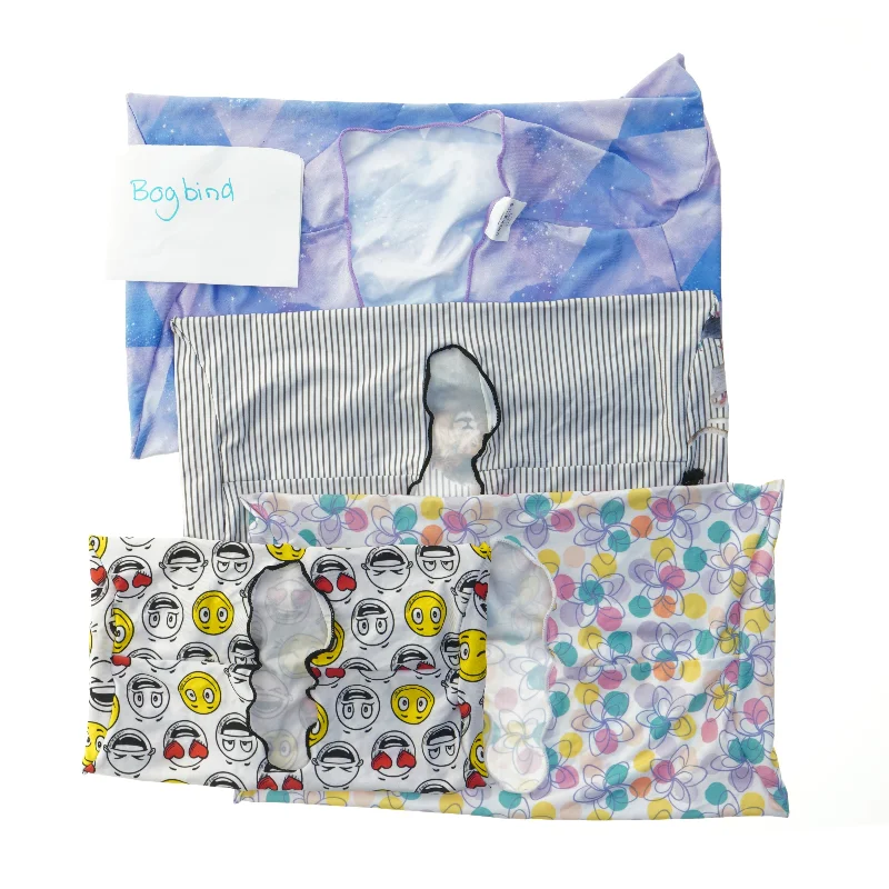 Sæt med bogbind i forskellige designs (str. 39x24 og 27x16 cm)