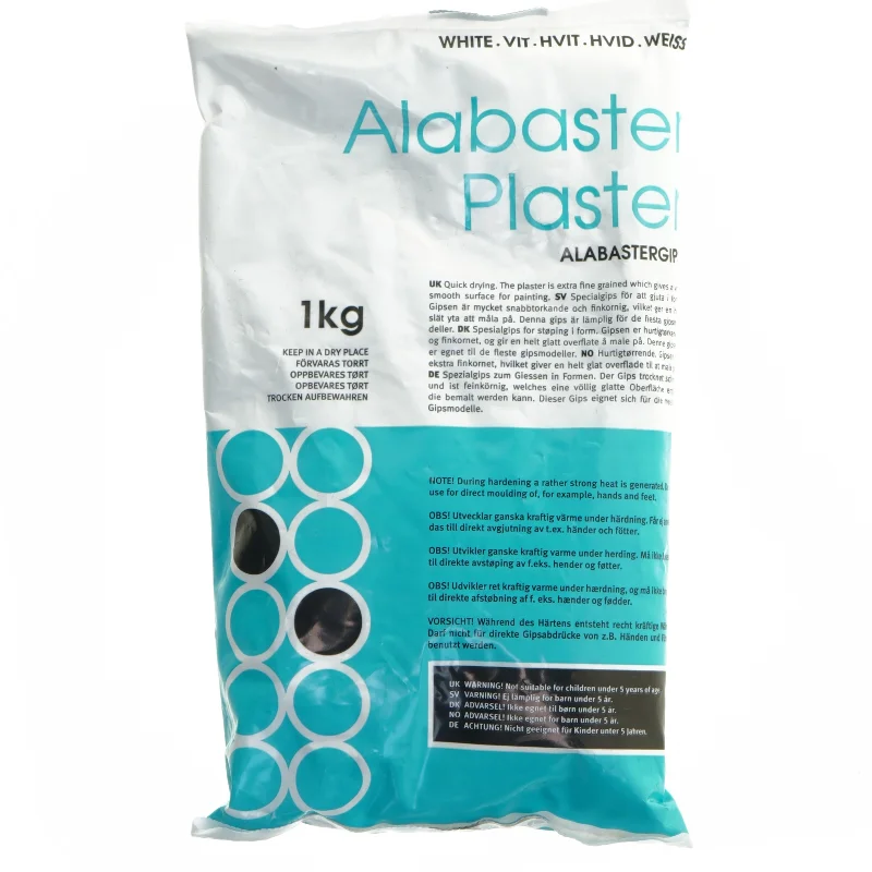 Alabastergips 1 kg fra Panduro (str. 1 kg)