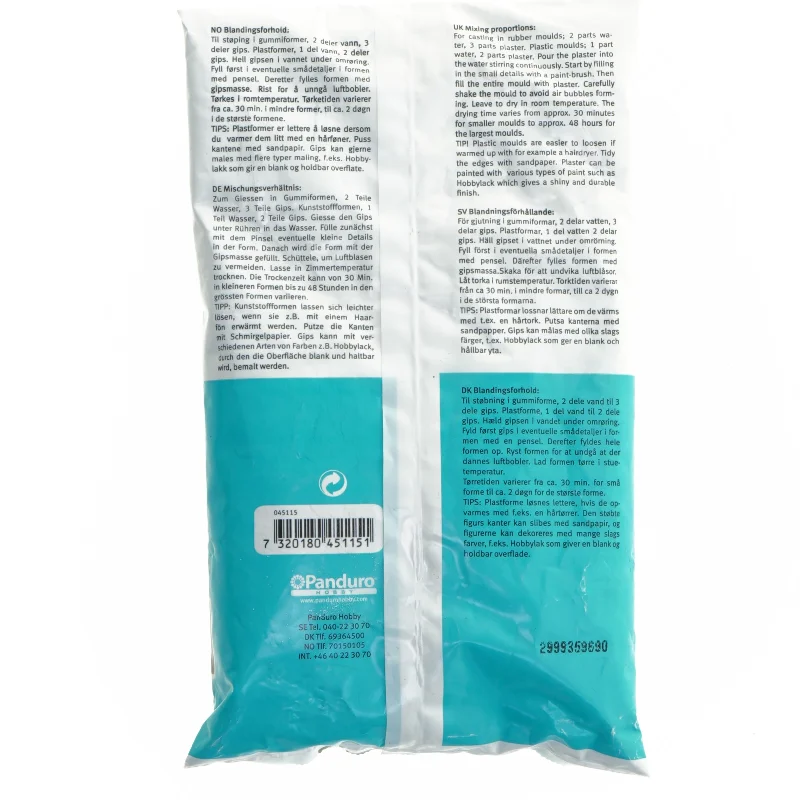 Alabastergips 1 kg fra Panduro (str. 1 kg)