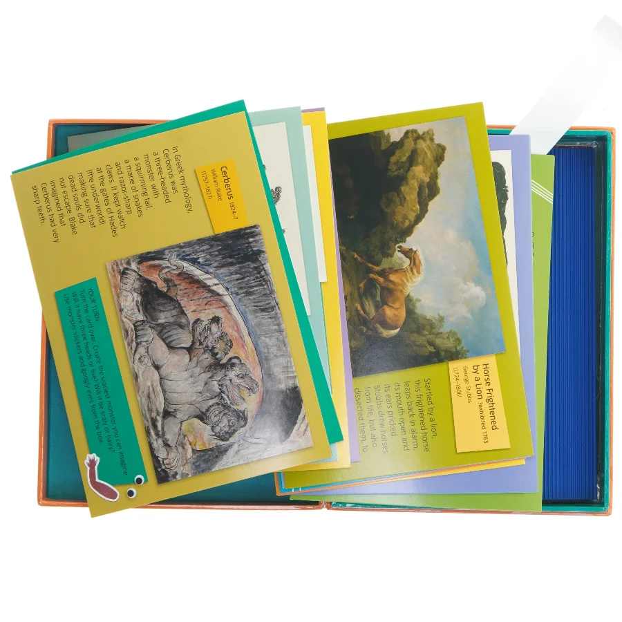 15 kunstaktivitet kort om dyr (str. 23x17 cm)