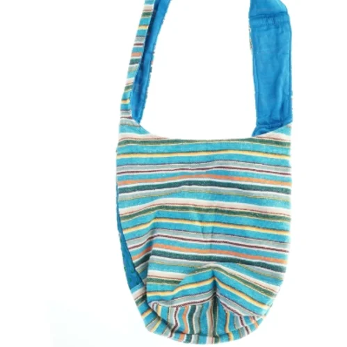 Broderet stofskuldertaske (str. 40x33 cm)