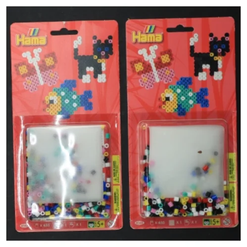 Hama perlesæt fra Hama (str. 450. perler. 2 styk)