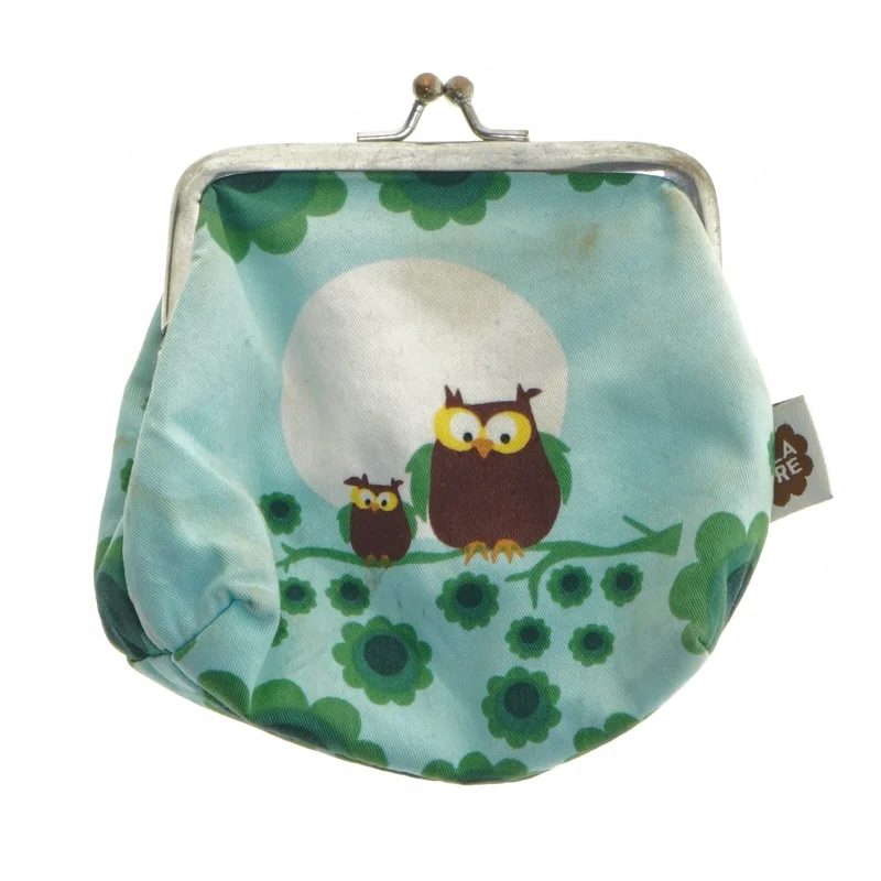 Mønstret pung med ugler fra Blafre (str. 12x10,5 cm)