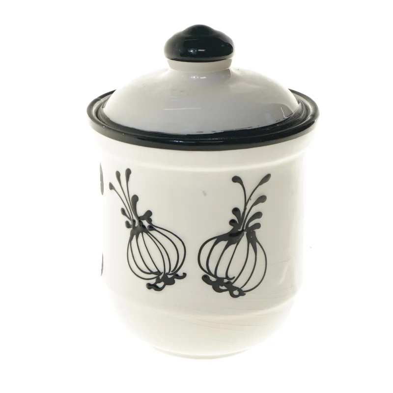  Hvidløgs krukke(str. Ø 13,5 cm længde 18,5 cm) (str. Ø 13,5 cm længde 18,5 cm)