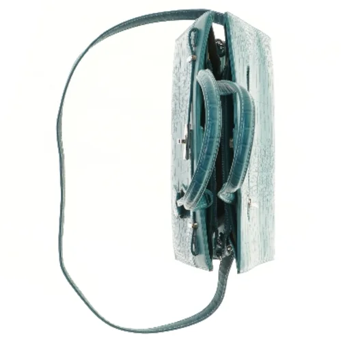 Håndtaske med krokodillemønster fra David Jones (str. 25x33 cm)