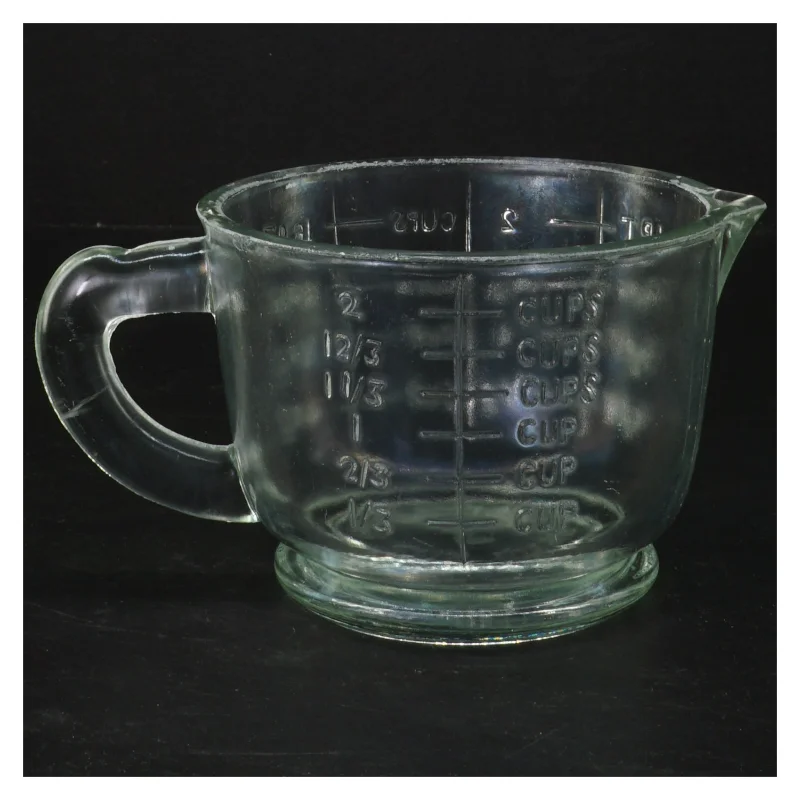 Glas målebæger (str. Ø 12 cm)