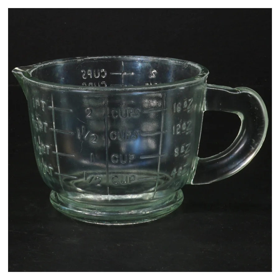 Glas målebæger (str. Ø 12 cm)