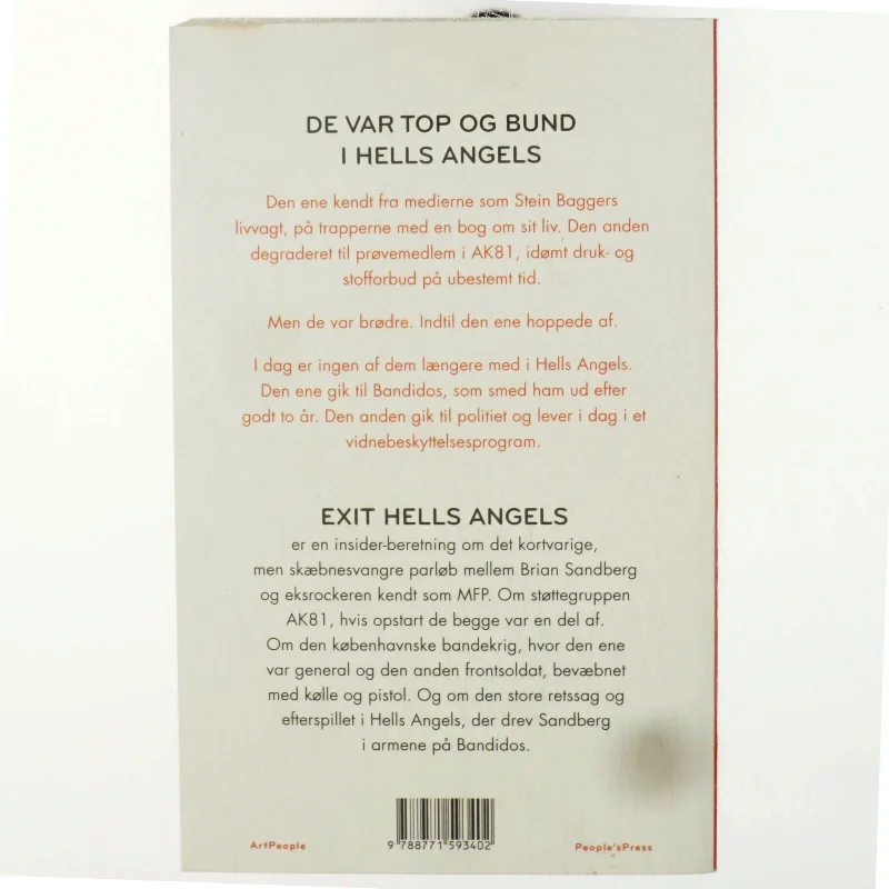 Exit Hells Angels af Søren Baastrup (Bog)