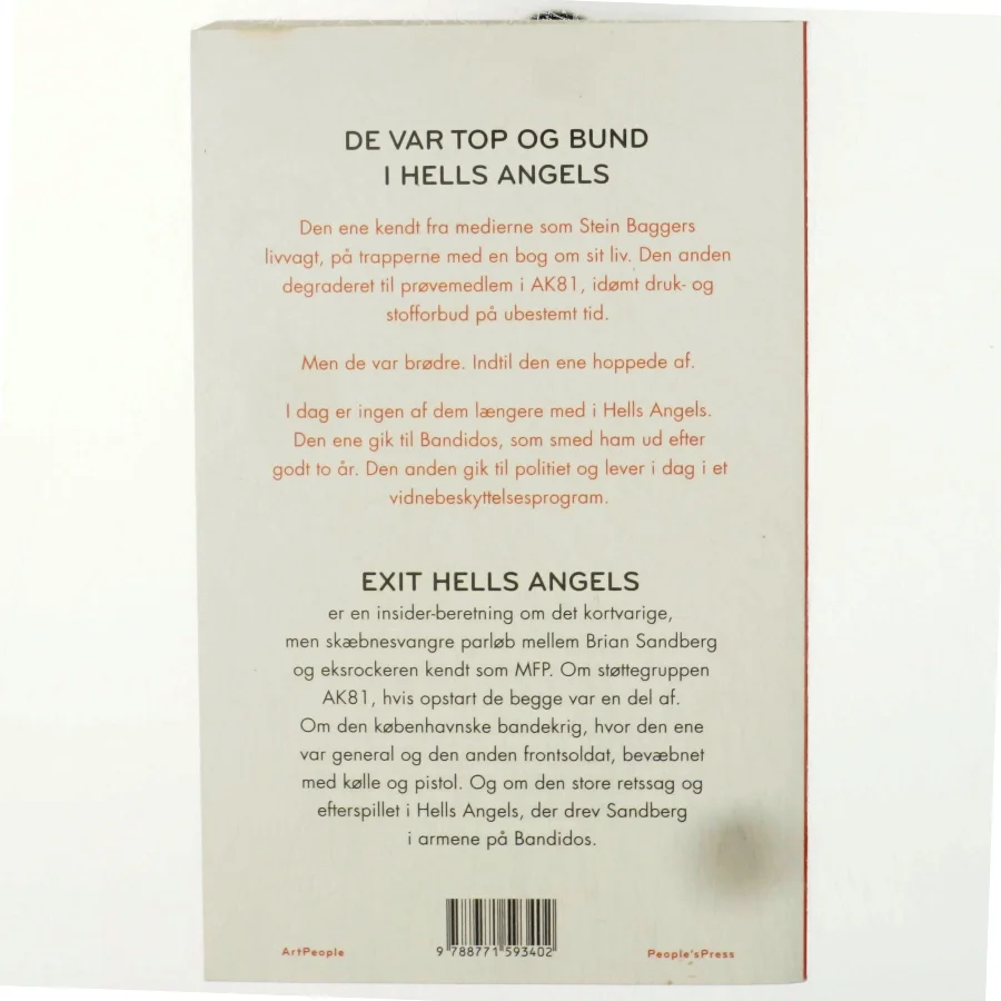 Exit Hells Angels af Søren Baastrup (Bog)