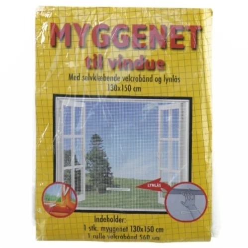 Myggenet til vindue (str. 130 gang 150 cm)