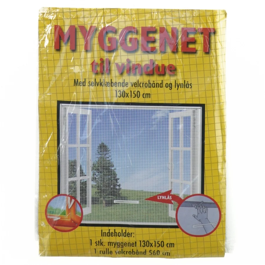 Myggenet til vindue (str. 130 gang 150 cm)
