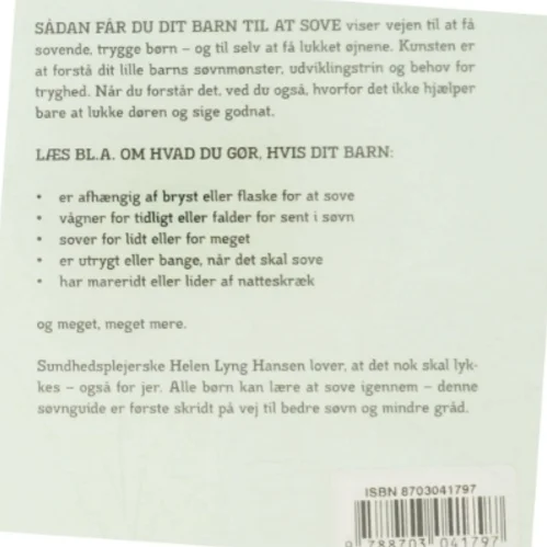 Sådan får du dit barn til at sove! af Helen Lyng Hansen (Bog)
