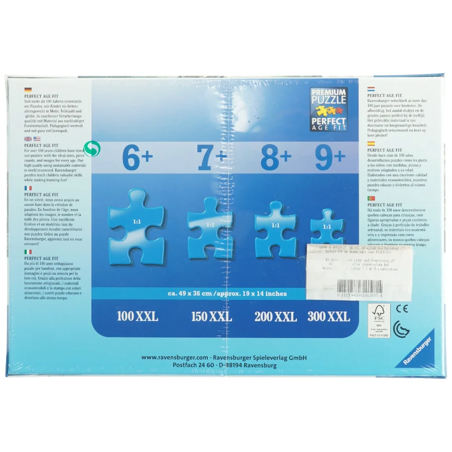 Puslespil fra Ravensburger (str. 300 brikker, 49 x 36 cm)