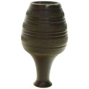 Gammel metalvase fra W Germany (str. 17x10 cm)
