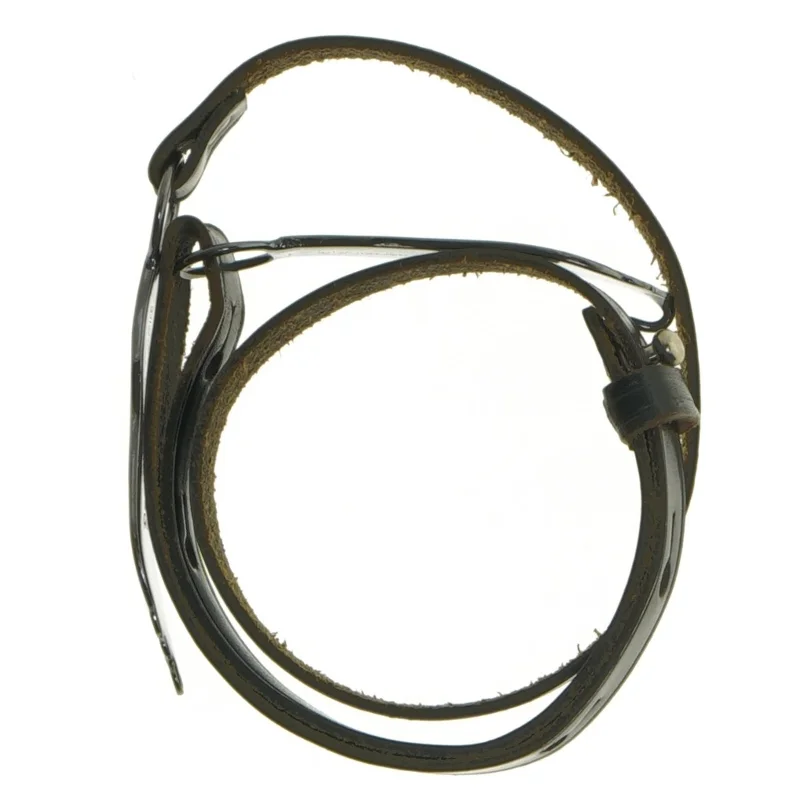 Bælte i læder med sølvspænde