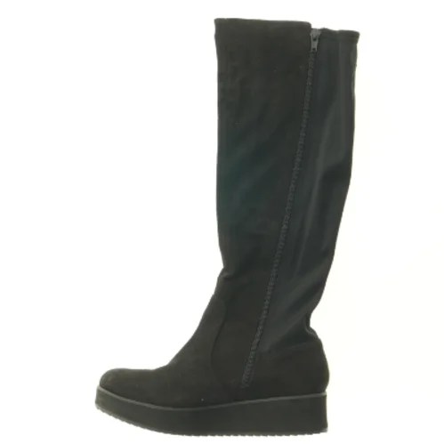 Sorte knæhøje støvler (str. 37)