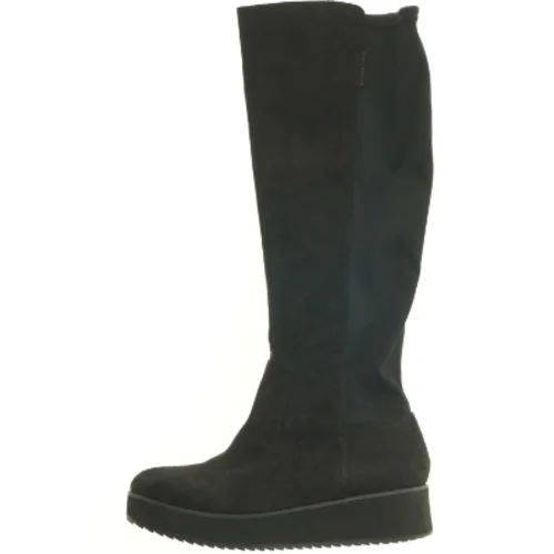 Sorte knæhøje støvler (str. 37)