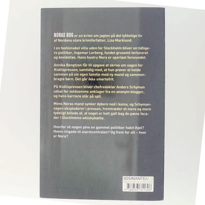 Noras bog : krimi af Liza Marklund (Bog)