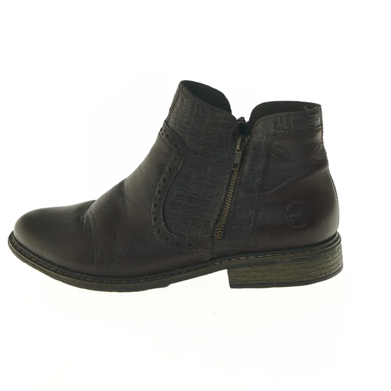 Dame Læderstøvler størrelse 43 fra Rieker (str. 43 )