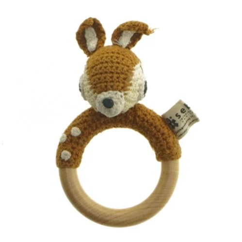 Bidering med hjortehoved fra Sebra (str. Ø 8 cm)