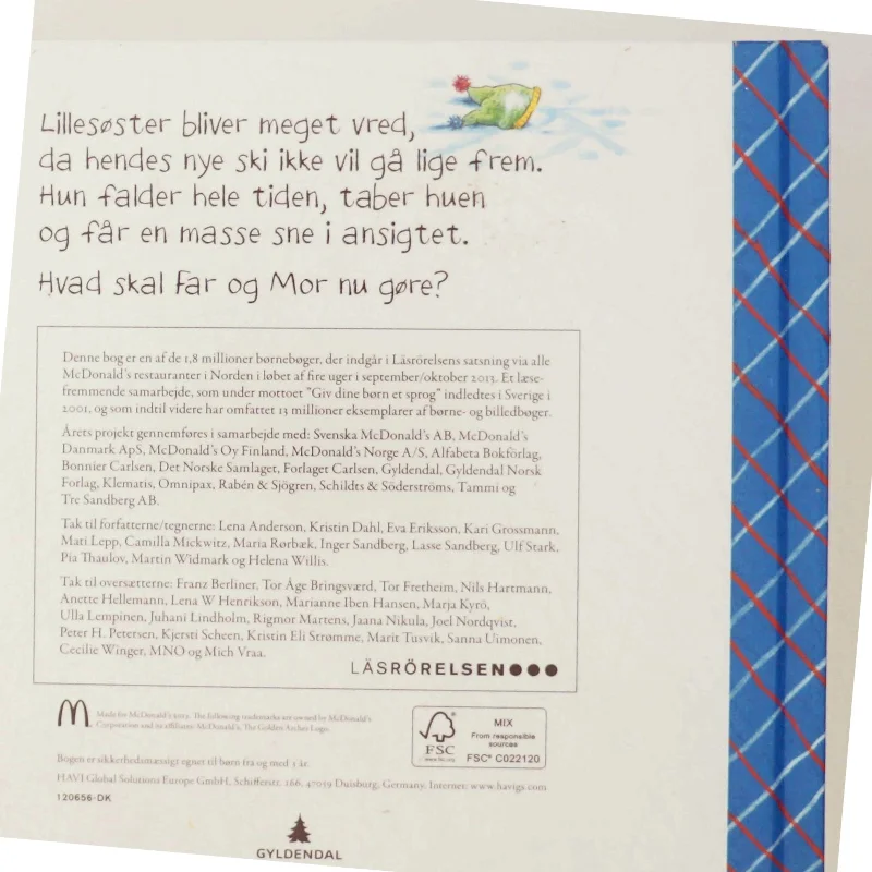 Børnebog 'Lillesøster på Skitur' fra Gyldendal