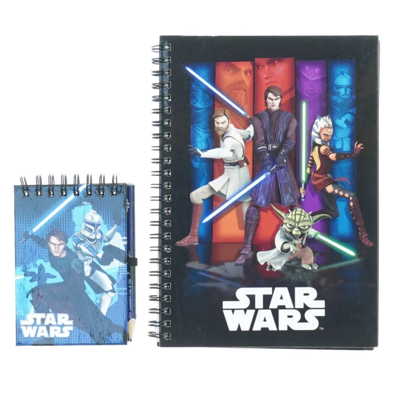 Notesblokke fra Star Wars (str. 21 x 16 cm og 12 x 8 cm)