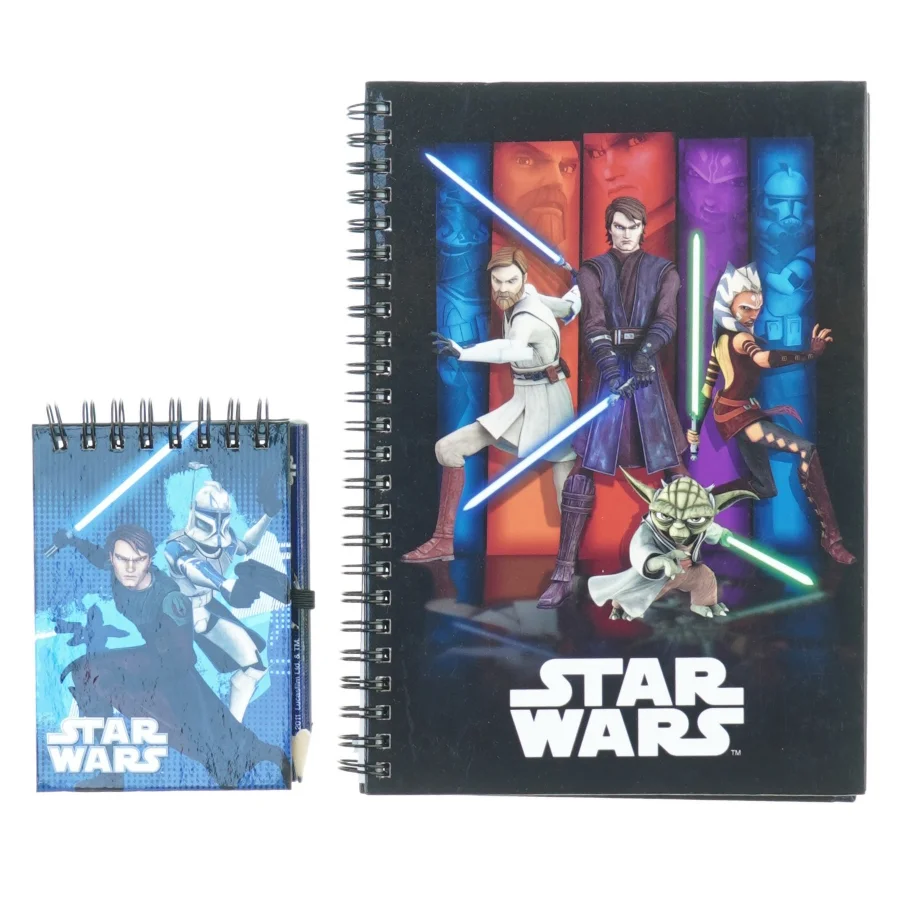 Notesblokke fra Star Wars (str. 21 x 16 cm og 12 x 8 cm)