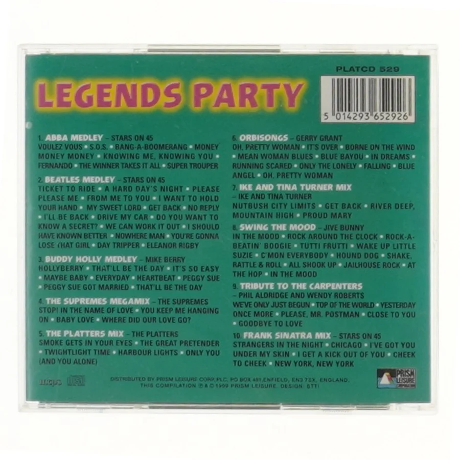 Party Party Legends CD