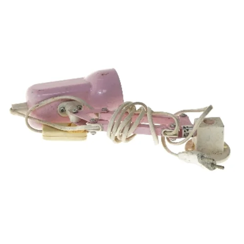 Lyserød bordlampe (str. 29 cm)