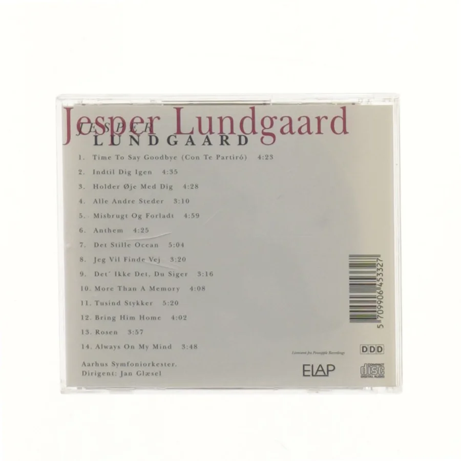 CD med Jesper Lundgaard fra ELAP (str. 12,5x14 cm)