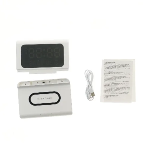 Trådløs oplader og ur (str. 17,5x12,5 cm)