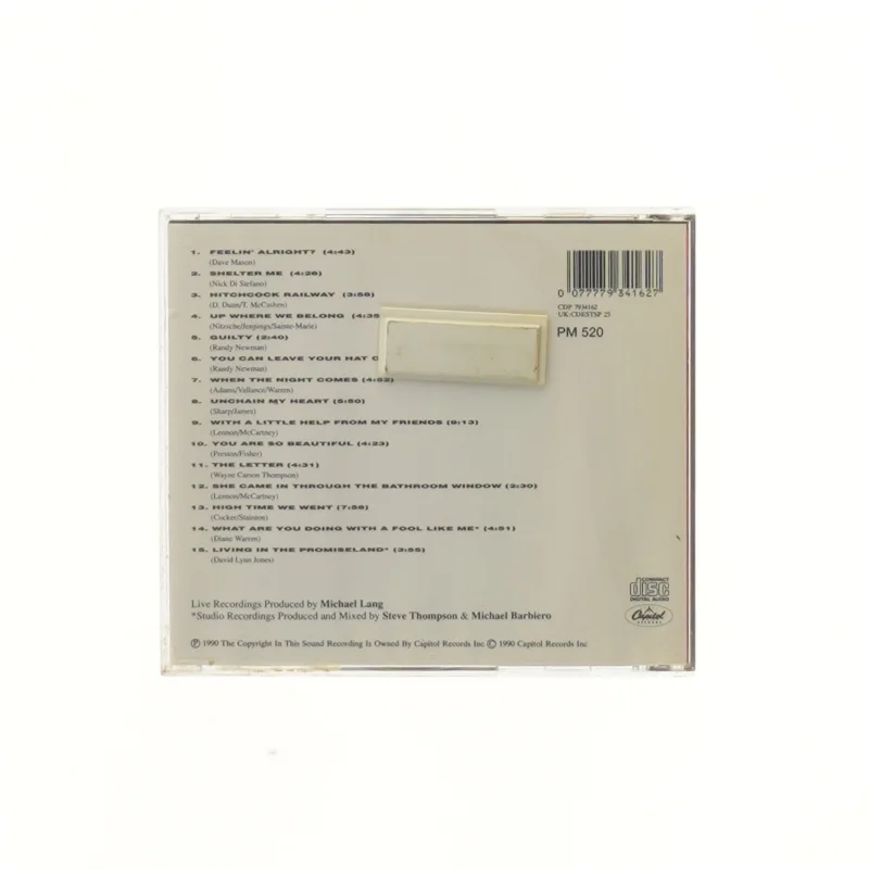 CD Joe Cocker Live (str. 12,5x14 cm)