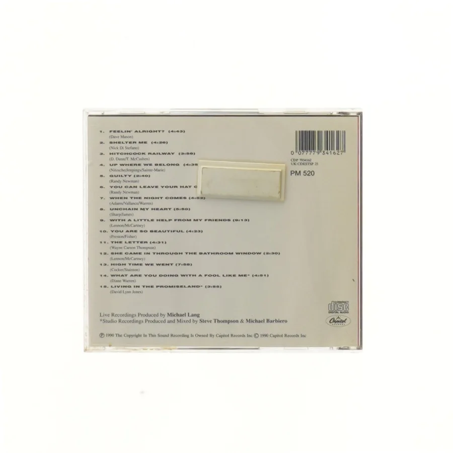 CD Joe Cocker Live (str. 12,5x14 cm)