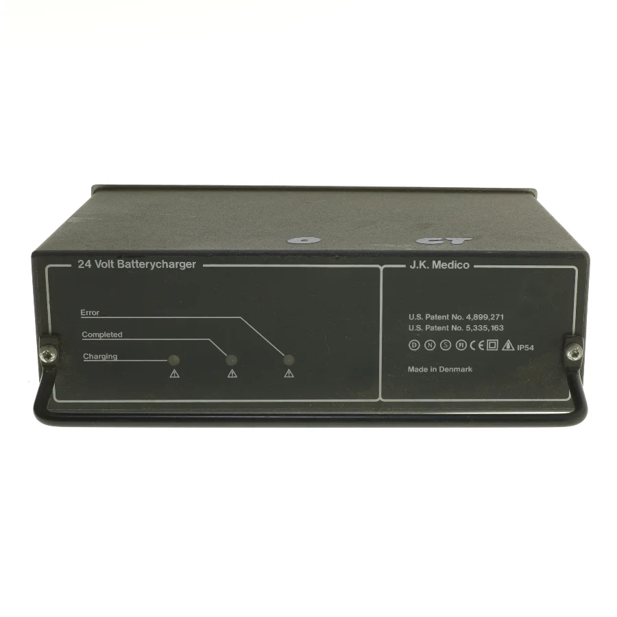 24 Volt batterioplader fra J.K. Medico (str. 19,5x25 cm)