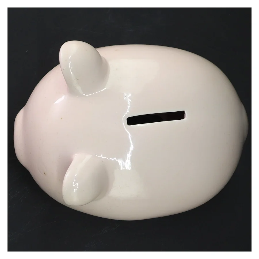 Sparegris i keramisk materiale (str. 15x12x11 cm)