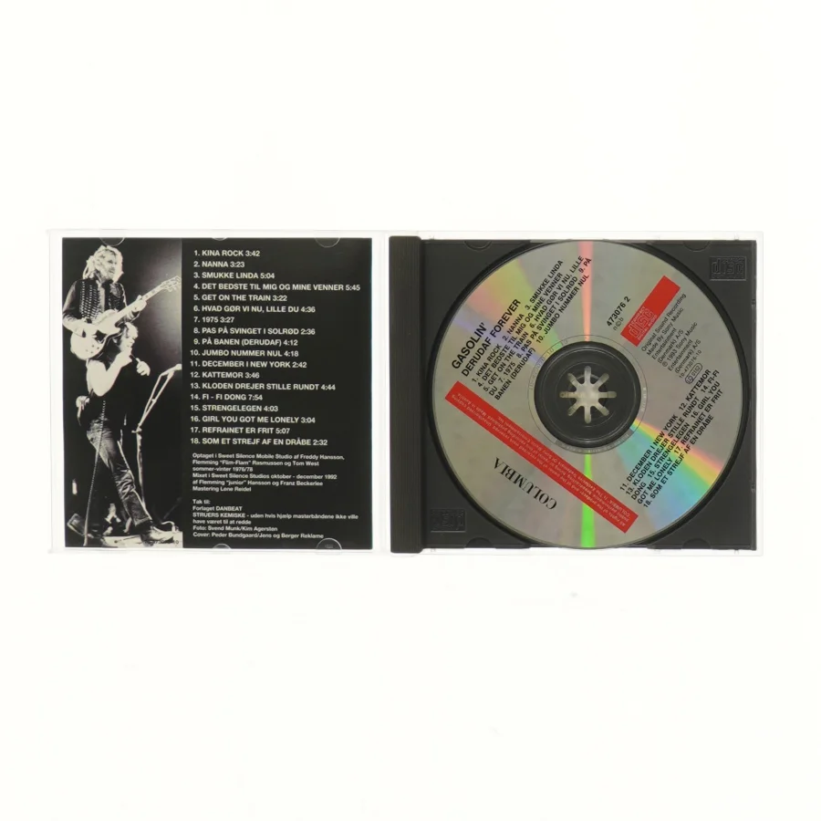 CD Gasolin' Live Derudaf Forever fra Columbia (str. 12,5x14 cm)